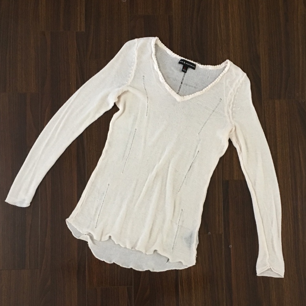 Rock & Republic Distressed Sweater